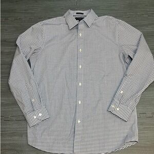 Banana Republic Non Iron Gingham Standard Fit Button Down Shirt Men Size L